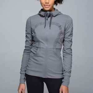 lululemon athletica Gray Hooded Jacket